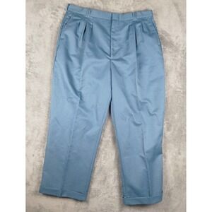 VTG Smokey Joes Light Blue Dress Pants Mens 40x32 Wide Baggy Y2K 1990 Old Money